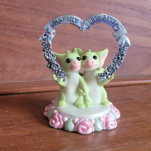 The Whimsical World Of Pocket Dragons "Happily Ever After" Wedding Cake Topper