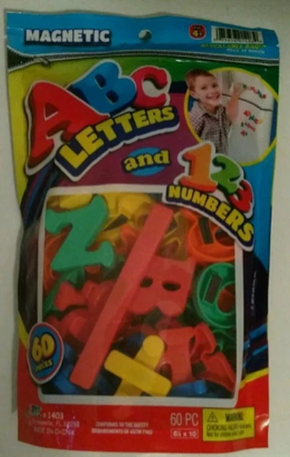 MAGNETIC LETTER AND NUMBERS WITH MATH SYMBOLS 60 Pcs. £10.43 - PicClick UK