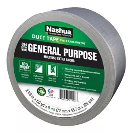 BERRY PLASTICS TAPES/COATING 1086769 1.89" x 60 YD, 48mm x 54.9m, 9 Mil, Silver