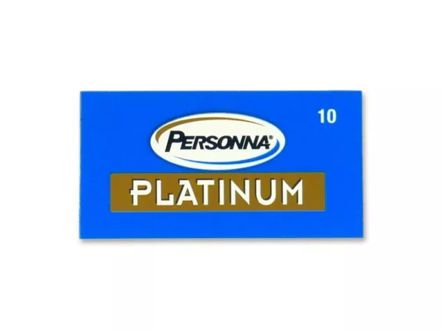 10x Personna Platinum Red Double Edge Rasierklingen Wechselklingen 🪒 04NR002