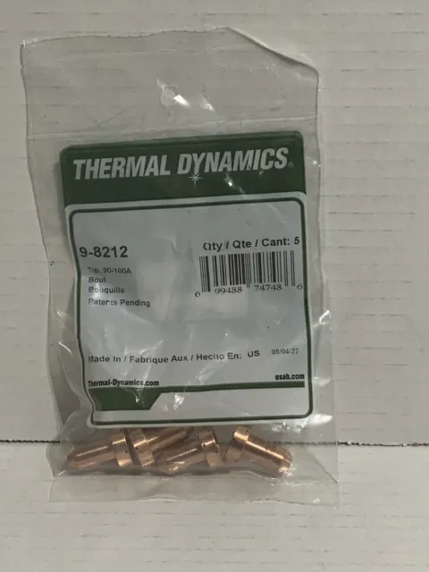 9-8212 Tip For Thermal Dynamics SL60 / SL100 Plasma Torch