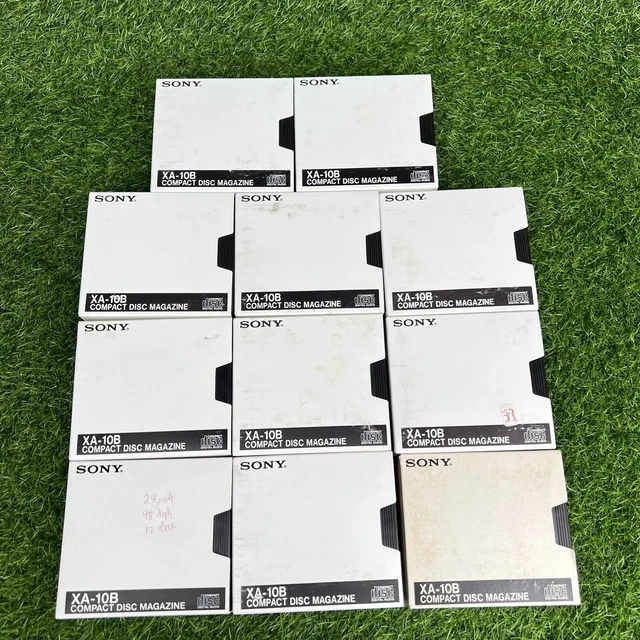 (11) Sony XA-10B 10-Disc Compact Disc CD Magazine Cartridges Lot