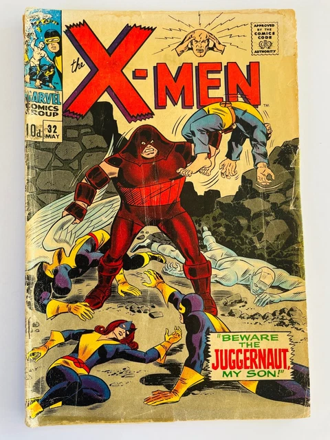 X-MEN # 32 Juggernaut  MAY 1967 Fair low grade SILVER AGE Marvel comic