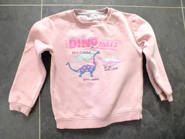 Marks And Spencer Girls Sweat Top Size Age 6-7 Years Height 122 Cm