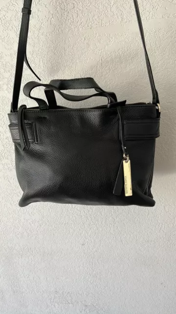 Vince Camuto Black Leather Crossbody Bag