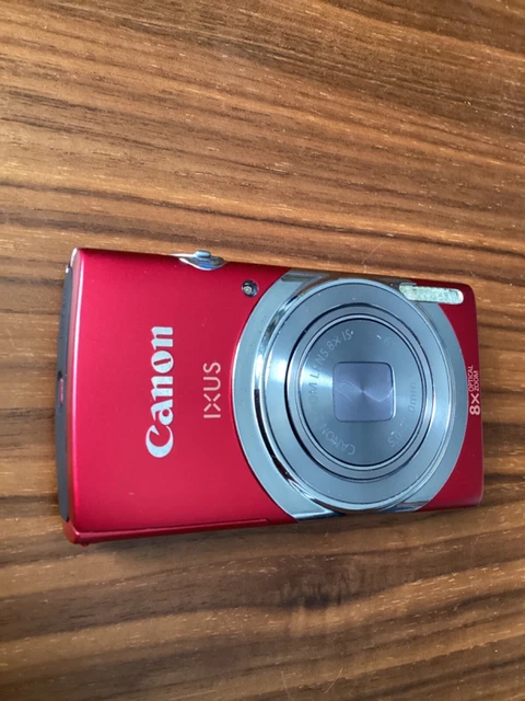 CANON IXUS 150 Red 16MP Compact Digital Camera USED Excellent Battery Charger