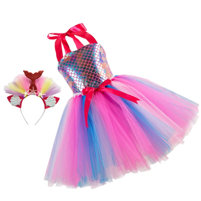 Set di costumi con gonna a maglie coda coda a filo abiti abiti per feste di