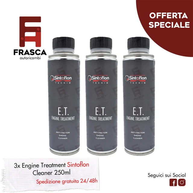 Detergente Motore Trattamento Antiattrito Sintoflon Engine Treatment 250ml 3pz