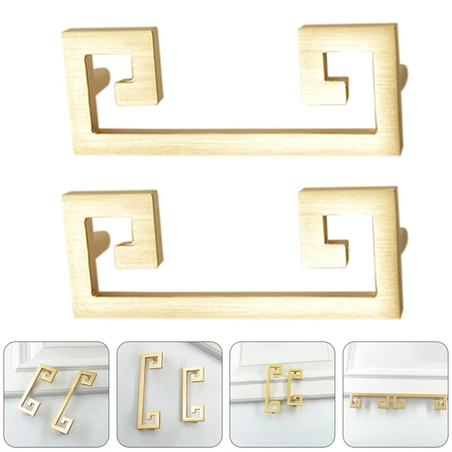 2 Pcs Dresser Drawer Hardware Handle Cabinet Door Knobs Grab Bar