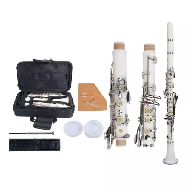 Student 17 Keys B Flat Bakelite Clarinet with Reeds Accessory Instruments