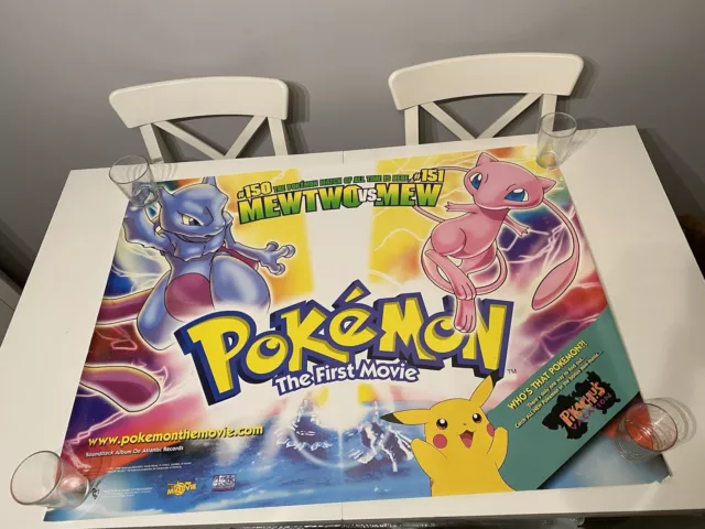 Pokemon: The First Movie 1999 Original UK Quad (30"x 40") Rolled Poster Pikachu