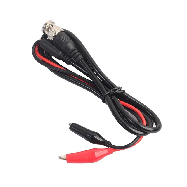 Durable Double Alligator Clip Sonde Ligne 5A 50Ω 100cm Câble 10cm Conducteur