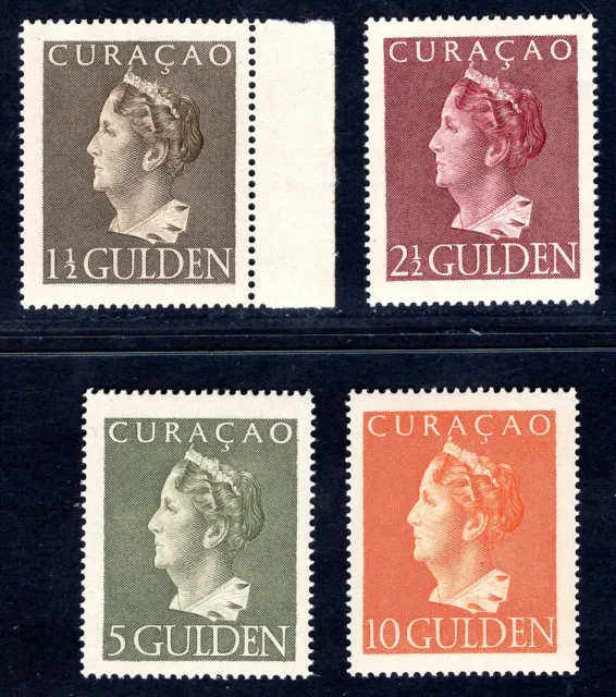Curacao 1946 230-233 ** Postfrisch Tadellos Satz Guldenwerte Wilhelmine (Z5423