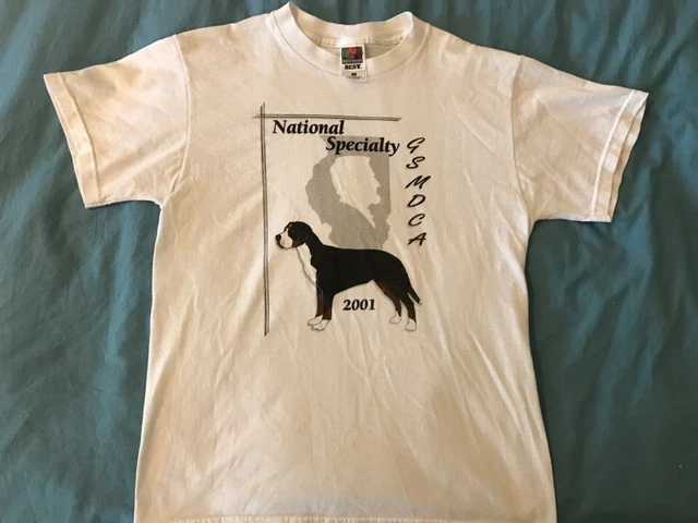 2001 Greater Swiss Mountain Dog National Specialty Show T-Shirt Medium