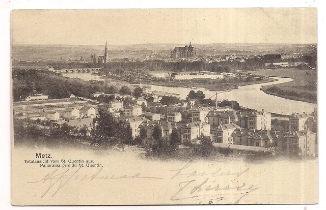 metz , panorama pris du st quentin