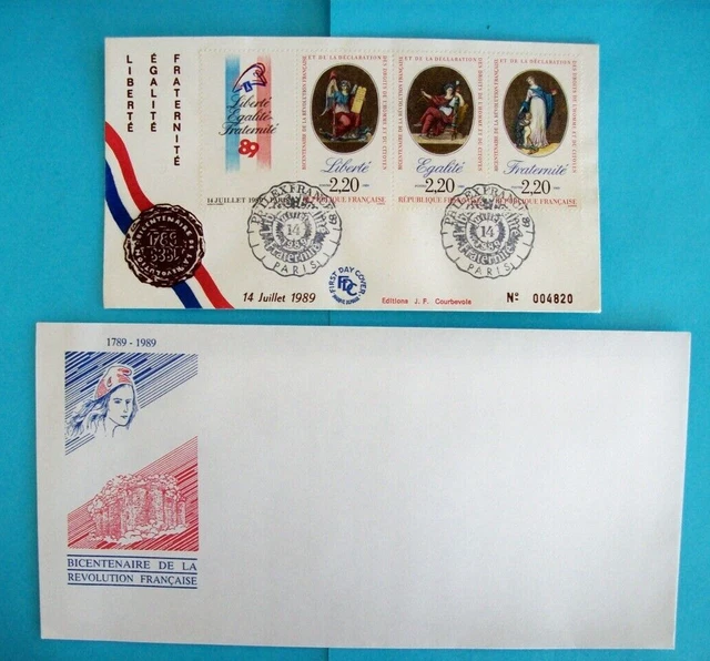 1989 France FDC, Bicentenaire de la Revolution Francaise (3), Masonic