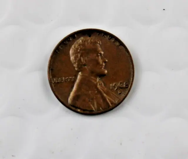 1968 D Lincoln penny (Rare) In God We Trust , L on edge Mint mark Error