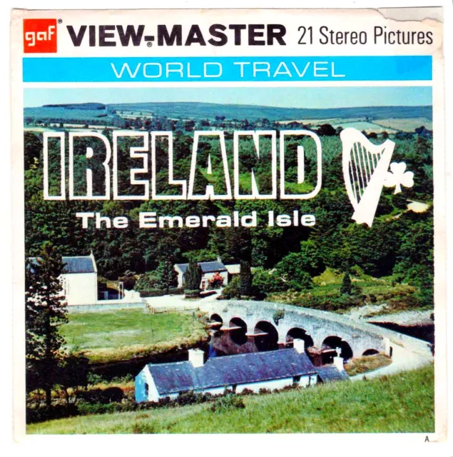 3 View-Master Stereo 3D Reels # B160, Ireland, The Emerald Isle, Dublin Bay, IE