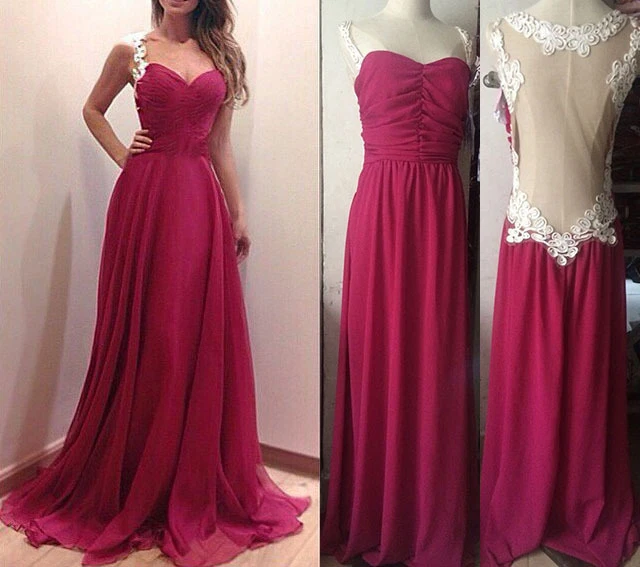 Vestiti Donna - Abiti Lunghi Sera Damigella Ballo - Eleganti per Sposa Cerimonia
