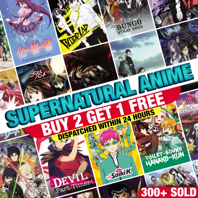 Top Supernatural Anime Manga Poster Art Print Wall Home Room Decor Anime Posters