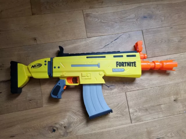 FORTNITE Nerf Gun Yellow Sniper Rifle With Scope And Magazine