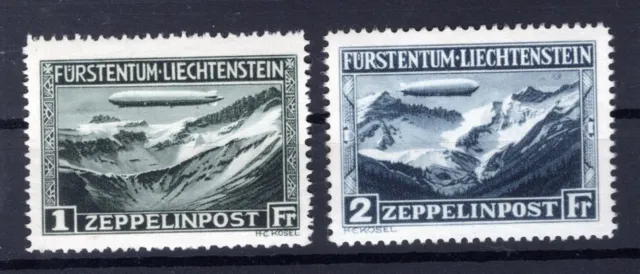 Zeppelin / Poste Aérienne Liechtentein 114/15 Impeccable MNH Neuf (AA1594