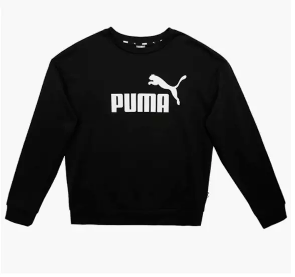 NWT Boys or Girls Puma Essential Logo Crew Sweatshirt, Unisex, Fleece Lined