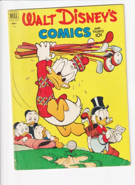 Walt Disney's Comics & Stories # 140 CARL BARKS Donald Duck 1ST GYRO GEARLOOSE