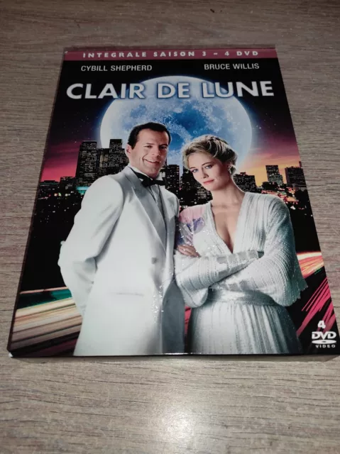 *Rare !! Clair De Lune Coffret Integrale Saison 3  Version Française Dvd En Tbe