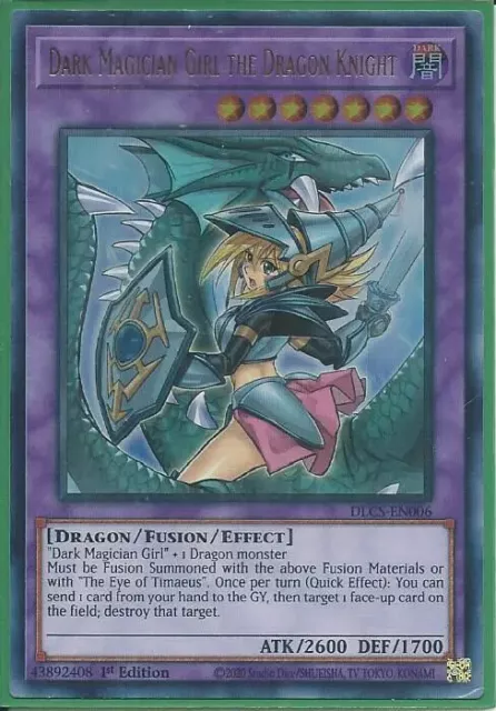 Yugioh - Dark Magician Girl the Dragon Knight - 1st Edition Ultra Rare Holo Card