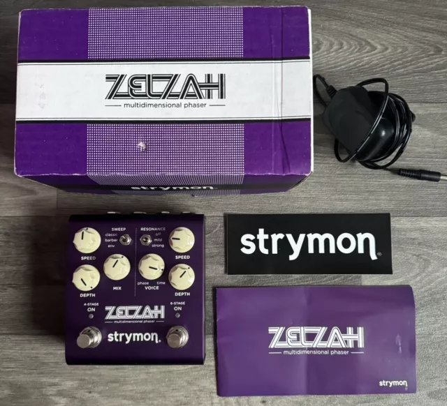 Strymon Zelzah mehrdimensionales Phaser-Effektpedal für Gitarre - mit Box & Netzteil