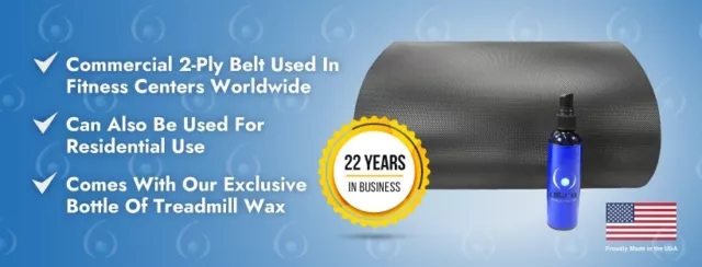 Star Trac 7600 Pro Treadmill Walking Belt 2ply + Treadmill Wax