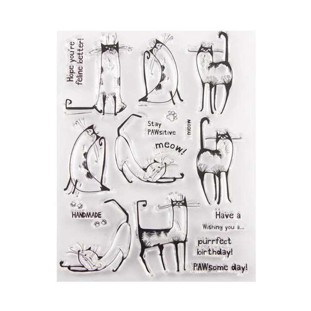 Timbri Silicone Trasparenti - Set Per Journaling, Scrapbooking, Biglietti Fai Da Te