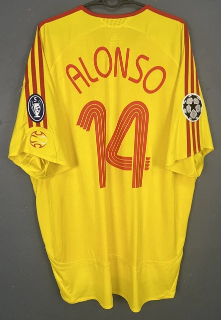 2005-06 Liverpool Maillot Extérieur Manches Longues Alonso #14 - 7/10 - (XL