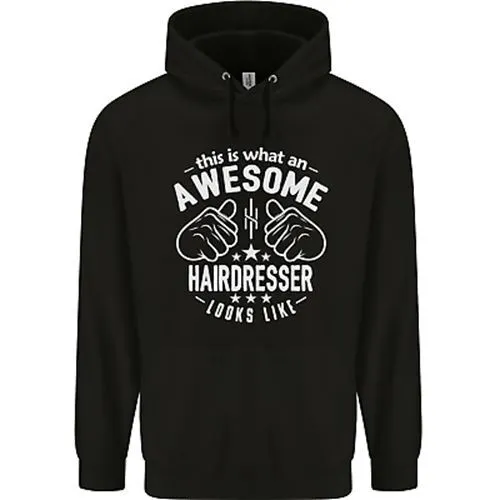 An Awesome Hairdresser Looks Like Mens 80% Cotton Hoodie