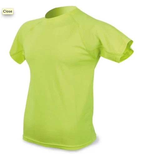 Tee-shirt technique respirant orange fluo 100% polyester La chasse un