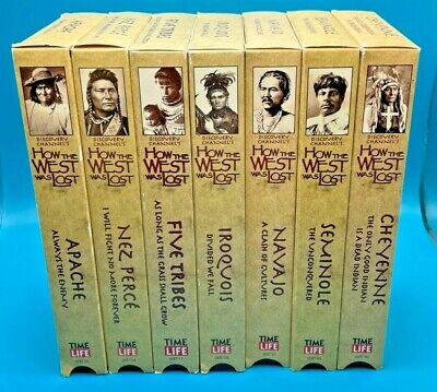 Lot of (7) Time Life Discovery Channel How the West Was Lost VHS VCR Movie Tapes