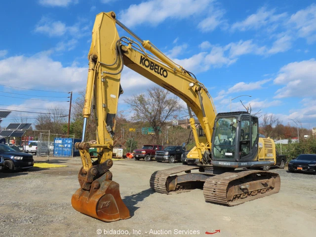 2015 Kobelco SK210LC-9 Hydraulic Excavator Heated A C Cab Aux Hyd Q C