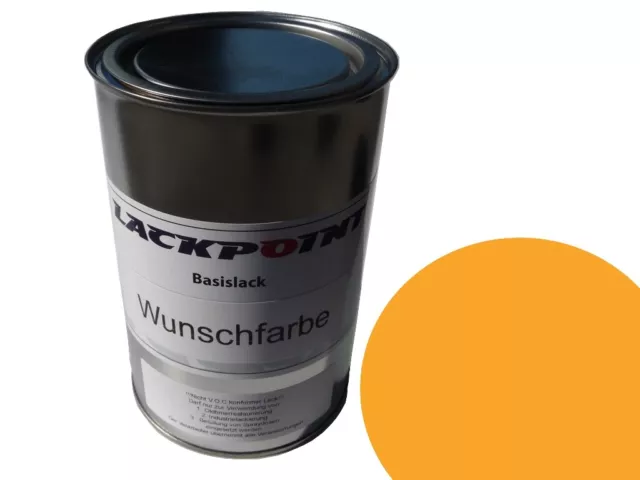 1 Litre Prêt à Être Pulvérisé Basislack Ral 1003 Jaune Vif Peinture Lackpoint