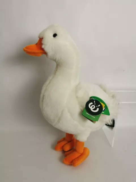 Living Nature White Duck Plush Soft Toy 32cm With Tags