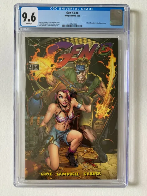 GEN 13 #4 CGC 9.6 / White Pages (1995 2nd Series Image Comics)