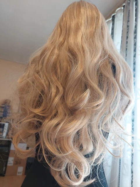 WIG ME UP Damenperücke Lang & Glatt, Mittelscheitel, Braun-Mix Mahagoni (ca. 75 Cm)