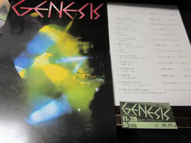 Genesis 1978 Japan Tour Book w Ticket Phil Collins Mike & Mechanics Program