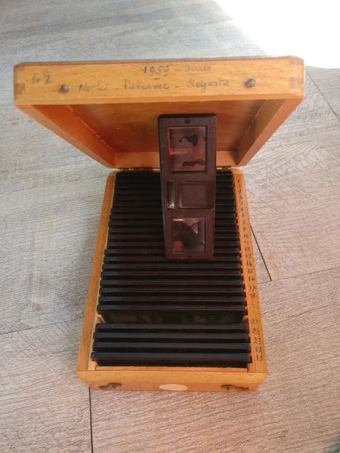 Rare Verascope F 40 Stereoscope 25 Views Colors Italy, Naples, Palermo, 1959