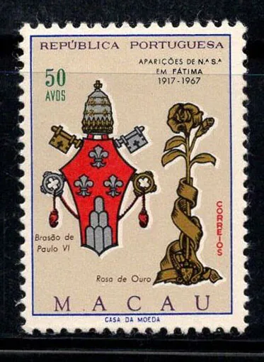 Macao 1967 Mi. 442 Nuovo ** 100% 50 A, Stemma, Fatima
