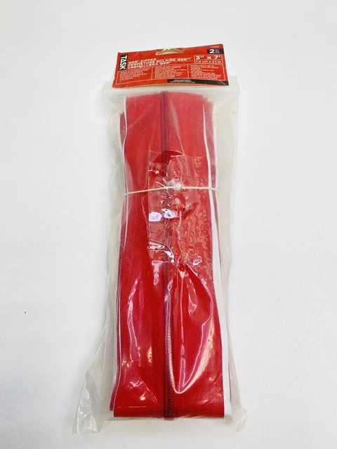 TASK 3 in. x 7 ft. QSR Plastic Wall Zipper (2-Pack)