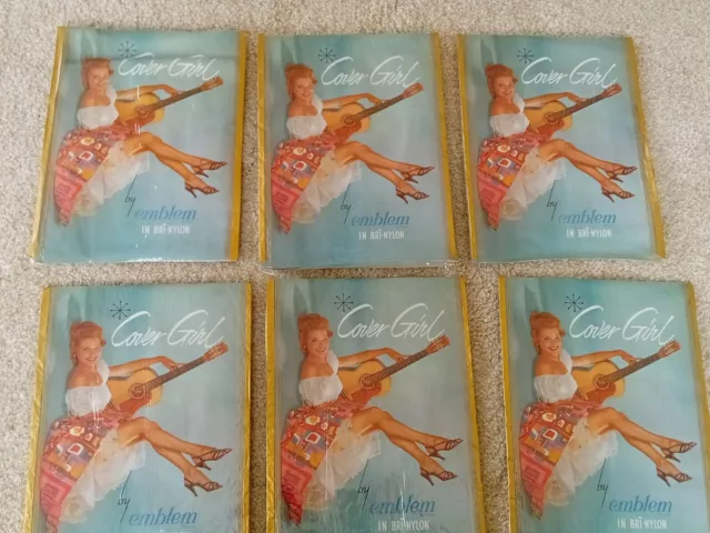 Vintage Stockings By Emblem In Bri-Nylon x 6 Pairs   Joblot Display prop