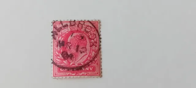 GB KEV11 1d Red - Allbrook Hampshire Postmark