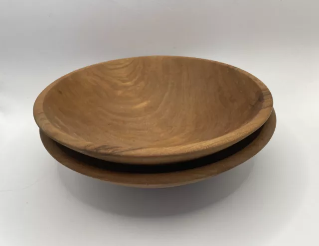 Andrew Pearce Wooden Bowls Hand Turned, Set of 2 , 7-3/4”dia., 2” High