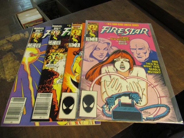 Firestar #1 2 3 4 Marvel 1985 X-Men Comic Book Set 1-4 Mini Series Complete